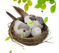 Decoración De De Pájaro - Lindos Huevos De De Pájaro con Pájaros Artificiales | Manualidades DIY Decoración Creativa para Árboles | Simulación De Plumas De Espuma Falsas, Pájaros Y Huevos Pa
