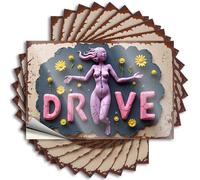 Decoración de dormitorio con texto en inglés «Half Hard Drive: A Crack in Time with Flowers for Gamers» (6 x 9 cm)