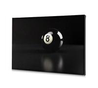 Decoración de dormitorio La bola negra con el número 8 está sobre un fondo oscuro. Lienzo decorativo para decoración religiosa de Pascua, decoración rústica para el hogar (40 x 60 cm)