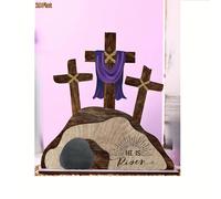 Decoración de escritorio de madera estilo 2D, 1 pieza - y dorados con inscripción " ", decoración cristiana para el hogar, , , celebraciones de , a con cinturón. con tipos de uso de festival