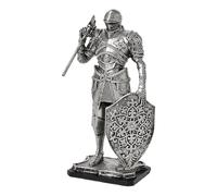 Decoración de escritorio, figura de caballero de resina como decoración de escritorio - idea de decoración creativa para el hogar como regalo para accesorios del hogar, mesita de noche, balcón, jardín