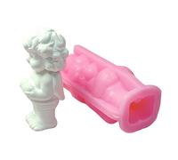 Decoración De Escritorio Molde De Silicona Heart Holding Boy Figurine En Forma Adornos Hechos A Mano Joyas Para Hacer Suministros Decoración Vacaciones Molde