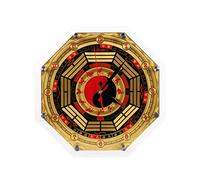 Decoración de escritorio, Reloj de pared con brújula for sala estar, reloj Tai Chi Feng Shui Bagua, adorno colgante estilo chino for cocina, o dormitorio (11.81 pulgadas)