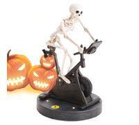 Decoración De Esqueleto De Halloween - Figura Humana De Pie Estatua Terrorosa Posable, Diseño aterrador detallado | Accesorio Festivo Para Jardines, Entradas, Patios, Puertas, Piezas Interiores