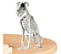 Decoración de esqueleto para perro, esqueleto de huesos de cachorro, 17.3 x 12.2 pulgadas, decoración para festivales, fiestas, hogar, entrada, reuniones, actividades de dormitorio
