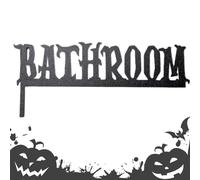 Decoración de esquina para decoración de la puerta - PVC Creepy Frame Edge Wall Sign Ornament, Haunted Angle Decor | Stylish Sturdy with Ghostly Detail, Seasonal Accessory for House Furniture Cabinet