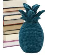 Decoración de Estatua de piña, Superficie de Terciopelo de 23,5 cm, decoración de Mesa, Figura Decorativa Coleccionable, para aparador, Chimenea, Estudio,