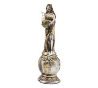 Decoración de estatuas, adorno de diosa Fortuna, elegante figura griega coleccionable, símbolo de prosperidad, pieza ideal para decoración del hogar