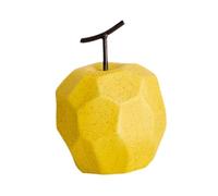 Decoración de Estatuas Estatua Decorativa geométrica de la estatuilla Moderna decoración del hogar Escultura Fruta Porcelana for el Estante Decoración del Hogar(Yellow Apple)