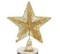 Decoración de Estrella para árbol de Navidad, Brillantes, Estrella del árbol, para exhibición de belén Nocturno en Interiores, Mesa rústica, Granja al Aire Libre