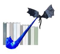 Decoración De Fantasía Única: 9,65 X 7,09 Pulgadas, Dragón 3D, Rincón De Libros Coleccionables | Biblioteca del Hogar Estantería Gabinete Decoración Organizar Colección Mística Grandeza Escrit