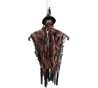 Decoración de fantasma colgante de Halloween de 70 cm con ojos brillantes y