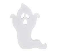 Decoración de fantasmas de madera, decoración de Halloween Fantasma de madera | Lindas decoraciones fantasmas de Halloween de granja | Lindos signos fantasmas blancos, de mesa, decoración de
