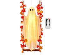Decoración de fantasmas espeluznante y brillante para voladora
