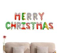 Decoración de Feliz Navidad - Globos de Feliz Navidad | Juego de pancarta de pared de Feliz Navidad | Globo de aluminio para Navidad | Globos festivos de Año Nuevo para fondos de fotos familiares