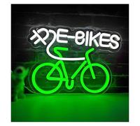 Decoración de fiesta con letrero de neón Letrero De Neón De Bicicleta, Luz LED De Neón USB Para Club De Ciclismo, Tienda, Sala De Juegos, Decoración De Fiesta, Entusiasta De La Bicicleta 24x31.8cm