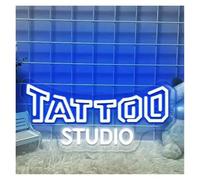 Decoración de fiesta con letrero de neón Letrero Led De Neón Para Tatuaje, Letrero Para Tatuaje, Decoración De Arte De Pared Tattoo Studio Luces De Neón Alimentadas Por USB Regulable(UN,18cmx40cm)