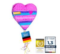 Decoración de fiesta con piñata para rellenar de dulces para fiesta de boda de cumpleaños infantil (Corazón Cofre)