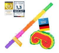 Decoración de fiesta con piñata para rellenar de dulces para fiesta de boda de cumpleaños infantil (Máscara de ojos y varilla)