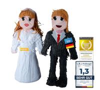 Decoración de fiesta con piñata para rellenar de dulces para fiesta de boda de cumpleaños infantil (recién casados)