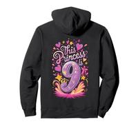 Decoración de fiesta de cumpleaños de princesa 9 años para niña de 9 años Sudadera con Capucha