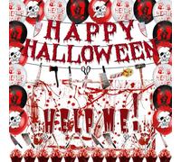 Decoración de fiesta de Halloween, creación de terror para el hogar, telón de fondo, accesorios de fotografía