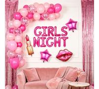Decoración de fiesta nocturna para niñas, decoración de fiesta divertida