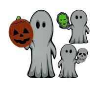 Decoración De Figuras De Fantasmas Pequeñas - Figuras Espeluznantes Impresas En 3D | Decorativo Ďe Escritorio, Lindas F́iguras Đe Fantasmas Aterradoras Para Dormitorio, Mesita D́e Noche, Estudi