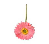 Decoración de flores artificiales de gerbera Jamesonii con tallo, seda falsa realista para el hogar, oficina, mesa, centro de mesa, ramas sintéticas, color rosa