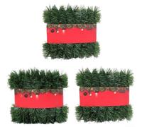 Decoración de follaje realista; esta corona de Navidad artificial es perfecta para añadir encanto a cualquier evento o celebración (5 m)
