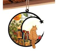 Decoración de gatos para el hogar, atrapasueños para gatos,Decoración de la habitación del gato Adorno de gato de 20 cm - Decoración de pared para el hogar, hermosos adornos decorativos para pared, ve