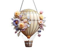 Decoración De Globo Aerostático - Adorno De Farol Globo Aerostático,Adornos Decorativos de Jardín en Acrílico para Decoración Colorida del Hogar en Ventanas Puertas