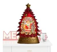 Decoración de globo de nieve de Navidad, globo de nieve de Papá Noel con luz, de vacaciones de invierno que funcionan con pilas para balcón, dormitorio, sala de estar, porche, patio debajo del