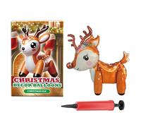 Decoración de globos de Navidad, decoración de Papá Noel, reno, árbol de Navidad, globos inflables de pie, para fiestas, cumpleaños, Año Nuevo, vacaciones de invierno