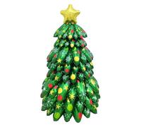 Decoración de Globos de Navidad | Globo Inflable Árbol de Navidad 130 cm | Juguetes Originales Decoraciones Temáticas para Reuniones Familiares y Vitrinas | Celebraciones Festivas