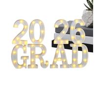 Decoración de Graduación - Letras Luminosas LED | Decoración para de Fin de Curso,para Interior Exterior Jardín Dormitorio Universitario