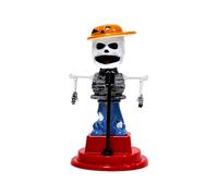 Decoración de guión para coche - Ornamento solar, figura temática de Halloween, estatua salpicadero espectral, accesorio interior automotriz espeluznante | Skull decorativo para esp