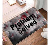 Decoración de Halloween al aire libre 【Decoración】 Alfombrillas de Halloween geniales que hacen que tu hogar tenga miedo a las alturas6 luces nocturnas (B, 60 x 40 cm)