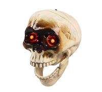 Decoración De Halloween - Cabeza De Cráneo Con Sensor De Movimiento, Accesorio Activado Por Sonido Miedo Decoración De Cráneo De Halloween Accesorio De Cabeza De Cráneo Con Sensor De Mouvem