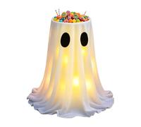Decoración De Halloween Fantasmas Exterior Cuenco Porta Caramelos Con 8