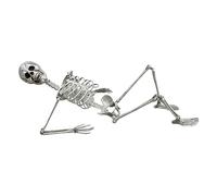 # Decoración de Halloween genial adorno de Halloween última versión esqueleto de Halloween Prop humano tamaño completo modelo de mano decoración esqueleto con articulaciones móviles para decoración de