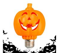 Decoración de Halloween, luces de calabaza, lámpara de calabaza de proyección de Halloween, base de tornillo E27, decoraciones festivas de temporada para interiores y exteriores, bares, camping