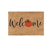 Decoración de Halloween para exteriores, fantasma, S, 1 unidad, tapete de bienvenida de otoño, tapete de calabaza, otoño, temporada, Acción de Gracias, entrada interior y exterior (A, talla única)
