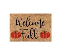 Decoración de Halloween para exteriores, fantasma, S, 1 unidad, tapete de bienvenida para otoño, tapete de calabaza, otoño, temporada, Acción de Gracias, entrada interior y exterior (C, talla única)
