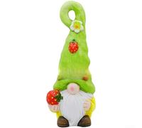 Decoración de jardín de frutas, adorno de fresa y limón, estatua de resina para patio, hogar, decoración al aire libre, accesorio resistente a la intemperie, 29 cm (fresa)