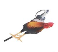 Decoración de jardín de gallo acrílico Encantador y resistente a la intemperie Arte al aire libre para mejorar la estética del césped (A)