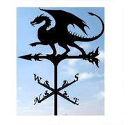 Decoración de jardín Exterior,Veleta Metal,para en azotea,con Soporte Montaje,dirección Este,Sur,Oeste y Norte.