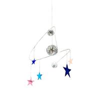 Decoración de la bola de discoteca, diseño de luz, espuma + vidrio carcajada, bola de discoteca y estrellas reflectantes, kit de artesanía de bricolaje para el jardín de la fiesta en