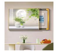 Decoración de la Caja Contador Sin Perforación Cubre Cuadro Electrico Caja Contadores Pintura Decorativa Multifuncional(A,80x60cm)