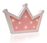 Decoración de la corona con luz LED princesa decoración de la pared de la batería de madera princesa nocturna luz para la habitación del dormitorio infantil regalos de cumpleaños de la boda, decoraci